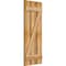 Ekena Millwork Spaced Board-n-Batten Shutters w/Z-Bar, Rough Sawn Western Red Cedar, 17 1/8W x 43H, PR RBS06Z17X043RWR - alternate 4